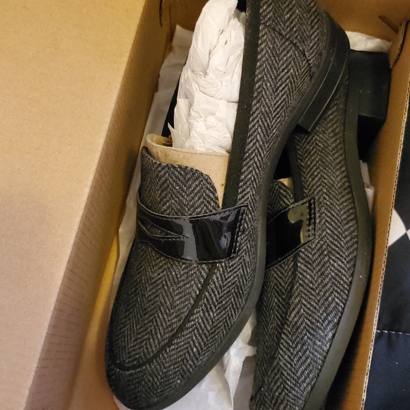 Clarks Women Trish Rose Loafers BLK combi Size 7 New - Picture 6 of 6